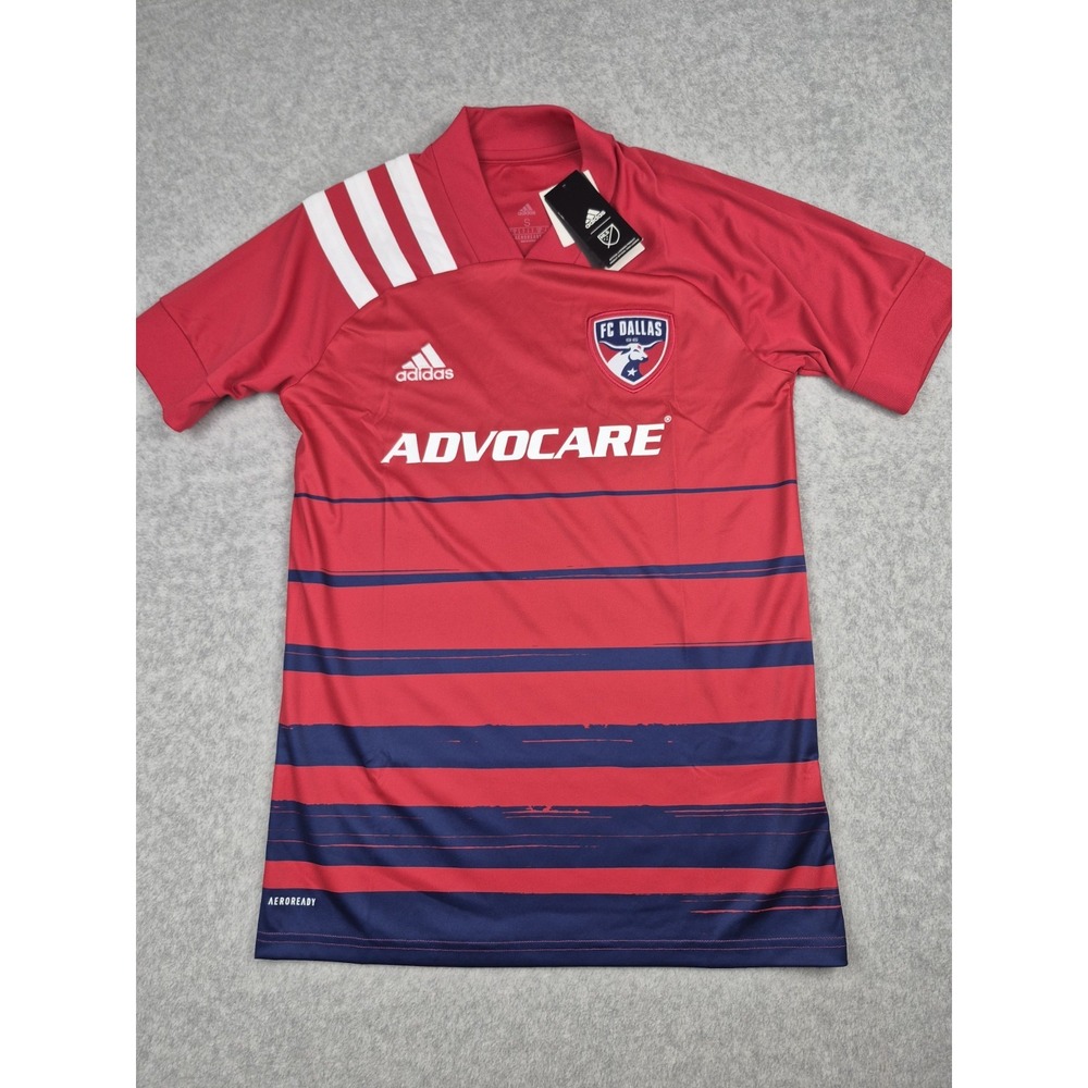 Adidas Men's FC Dallas Advocare Soccer Jersey New With Tags 2021 Red Adult Small